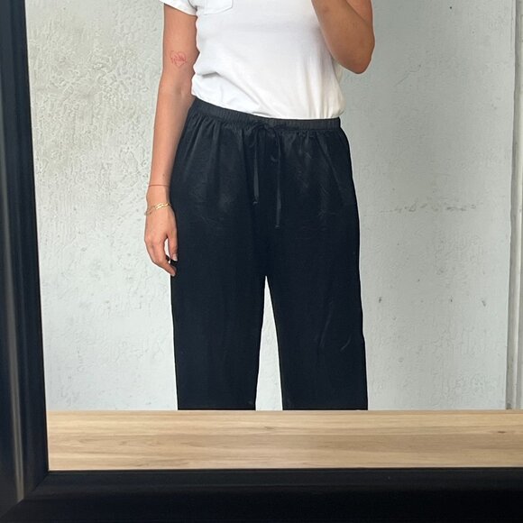 90s silky long black pant - Picture 5 of 5